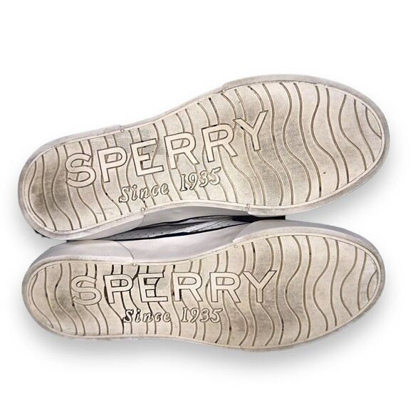 Sperry Top-Sider Pier Side Leather Slip-on Shoes White STS80176 Women's 6M - Picture 8 of 11